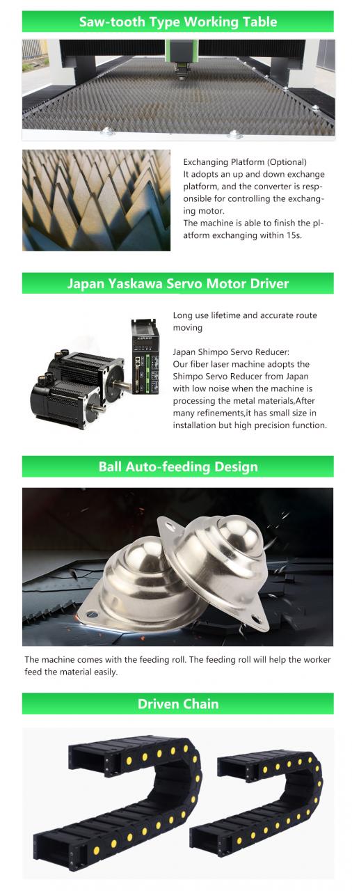 Carbon Iron Aluminum Metal Stainless Steel Cnc Fiber Laser Cutting Machine Ugljik željezo aluminij metal nehrđajući čelik Cnc stroj za lasersko rezanje vlakana