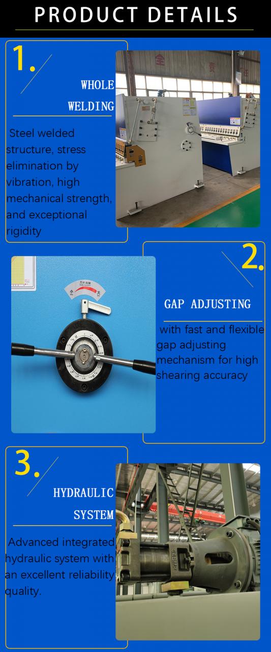 Hidraulične giljotine škare Qc12y 8*6000 mm giljotine industrijske škare za rezanje lima od nehrđajućeg čelika M