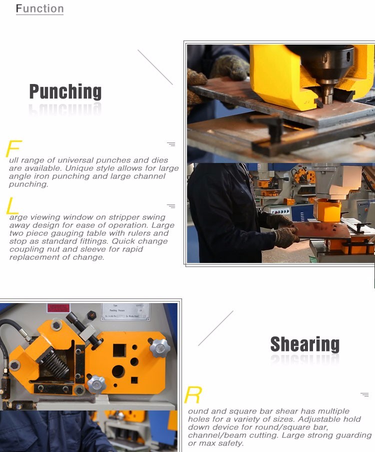 Višenamjenski hidraulički kombinirani stroj za šišanje i probijanje serije Q35y